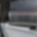 Blurry car interior with side window
