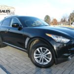 Black Infiniti FX37 front three-quarter view