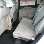 Back seat three-passenger bench with seatbelts