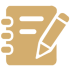 Notebook and pencil icon